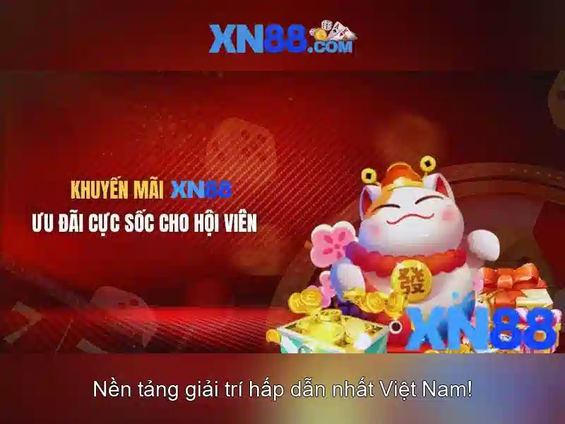 Giao diện trang chủ nhà cái XN88 Casino sang trọng và hiện đại